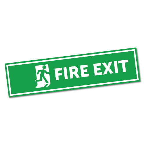 Fire Exit Sticker | Fire Safety Stickers - Sticker Collective