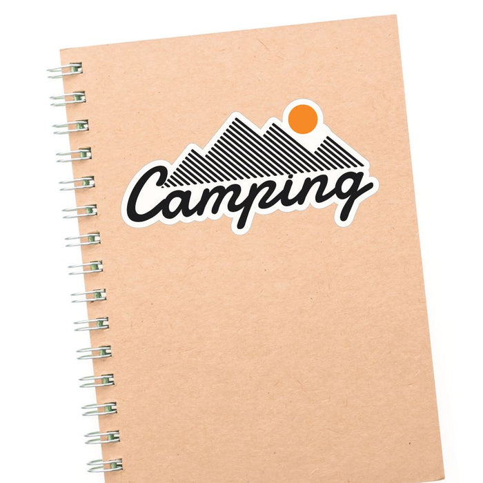 Mountain Camping Sticker Decal