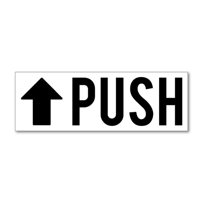 Push Written Sticker Push Sticker Decal | Signs Stickers - Sticker Collective