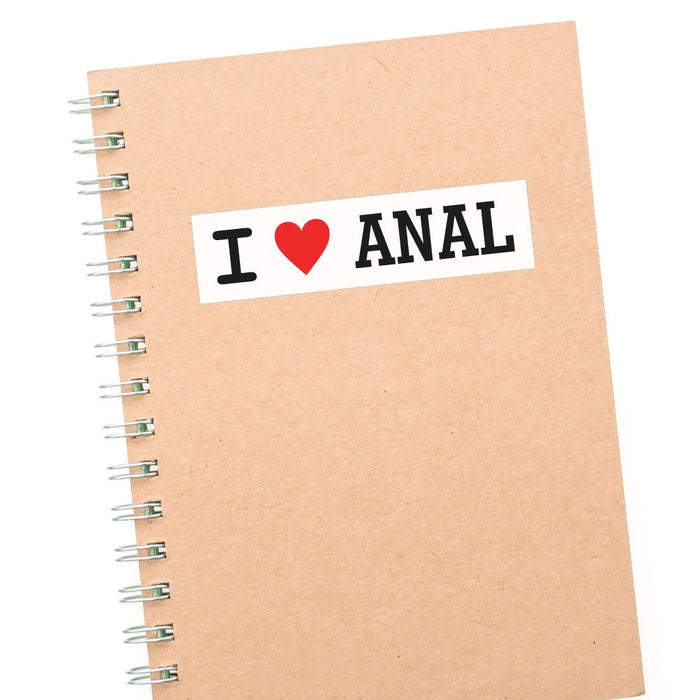 I Heart Anal Sticker Decal