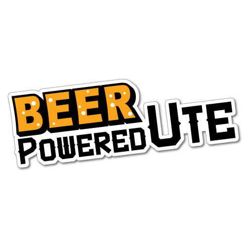Beer Powered Ute Sticker