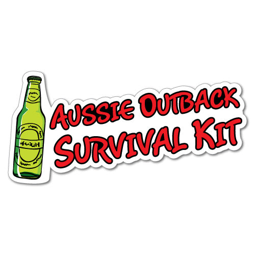 Aussie Outback Survival Kit Sticker Alcohol Stickers Sticker Collective