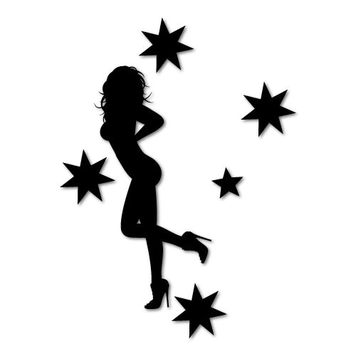 Australian Babe Southern Cross Sticker