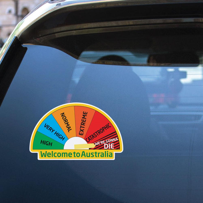 Australian Fire Danger Sticker Decal