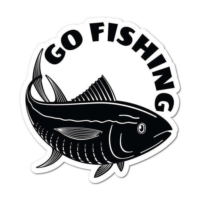 Lets Go Fishing Sticker Decal