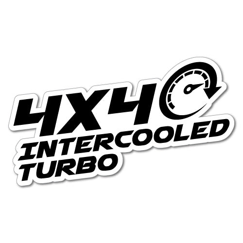 4X4 Intercooled Turbo Sticker | 4WD Stickers - Sticker Collective