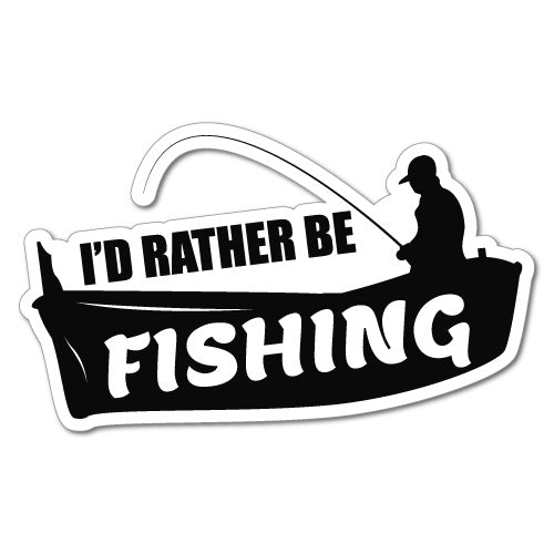 Id Rather Be Fishing Sticker