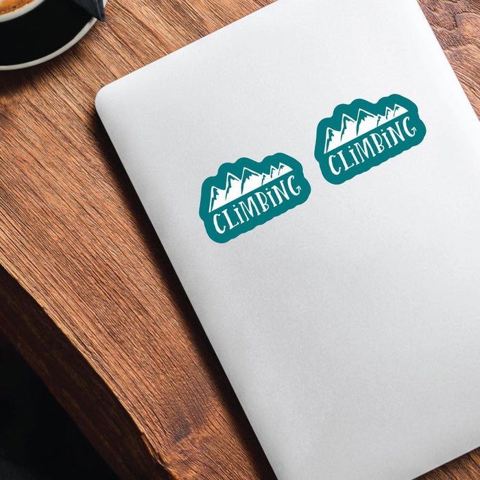 2X Mountain Climbing Sticker Decal