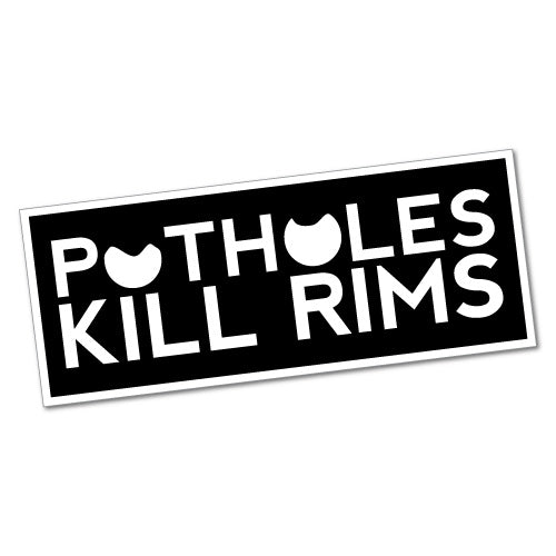 Potholes Kill Rims Sticker