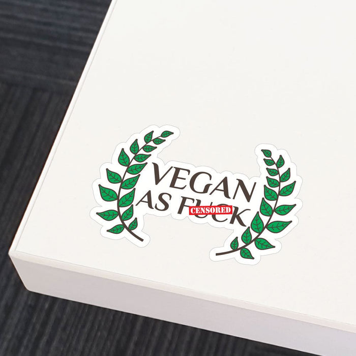 Vegan As Fck Af Sticker Decal