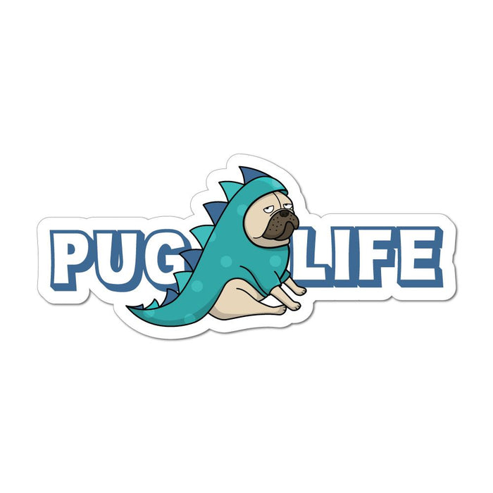 Pug Life Funny Cute Dog Pet Thug  Car Sticker Decal