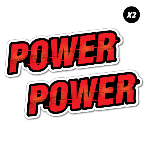 2X Power Sticker
