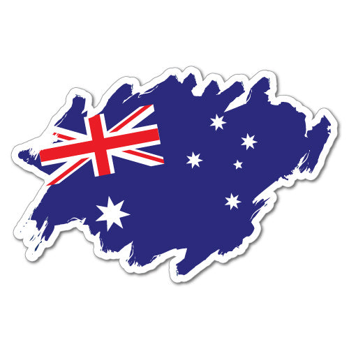 Aussie Flag Scribble Sticker