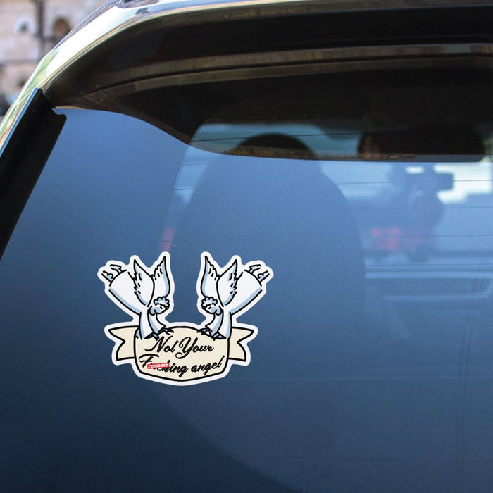 Not Your Fcking Angel Sticker Decal