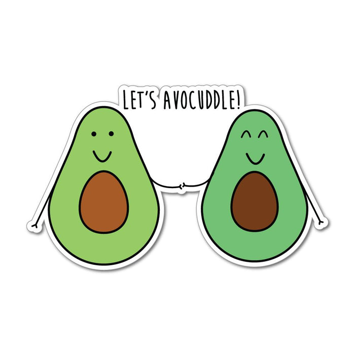 Let'S Avocuddle Funny Cute Avocado Car Sticker Decal