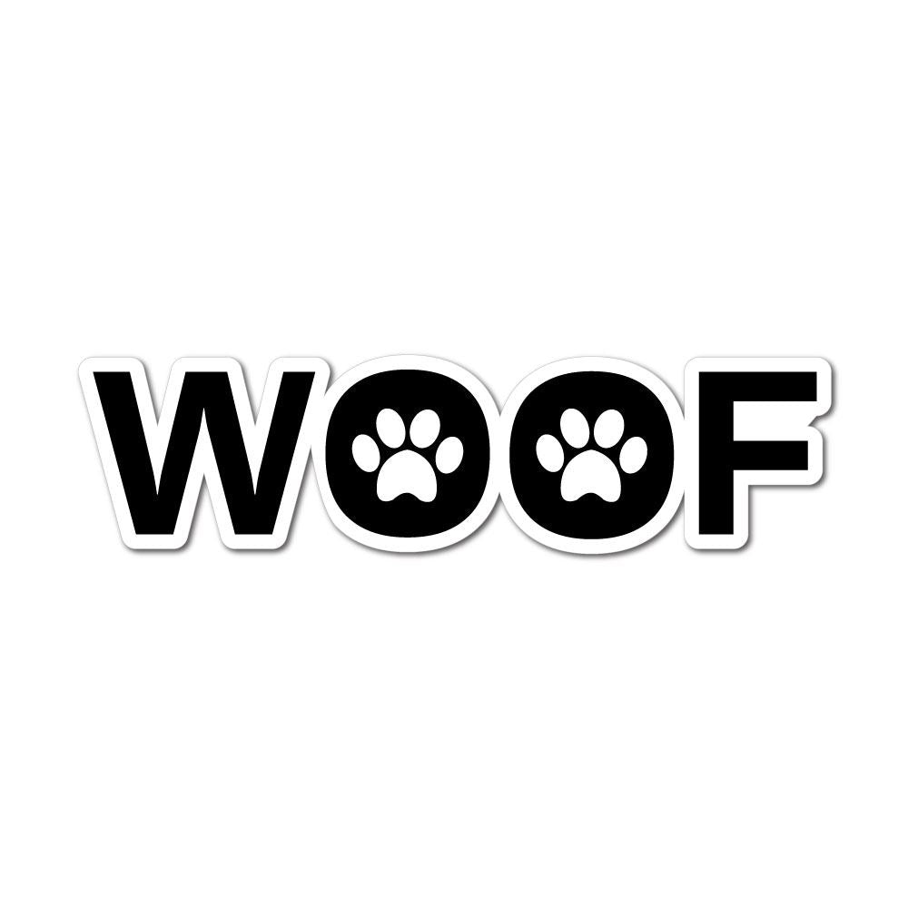 Woof Sticker Decal | Pets & Animals Stickers - Sticker Collective