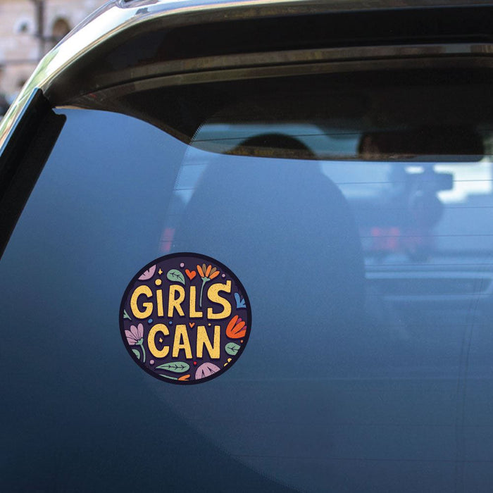 Girls Can Sticker Decal
