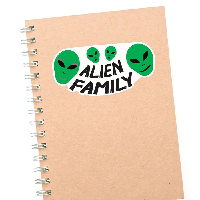 Alien Family Sticker Decal