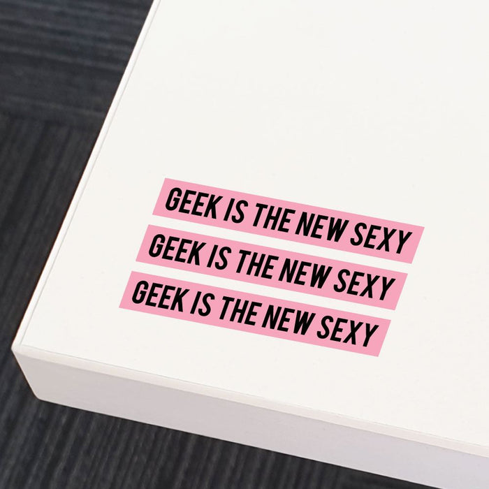 3X Geek Is Sexy Sticker Decal