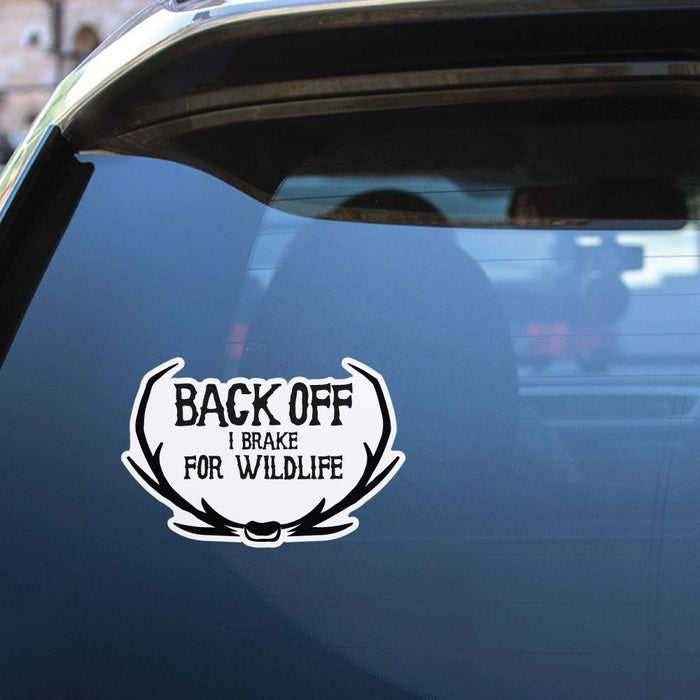 Back Off Sticker Decal