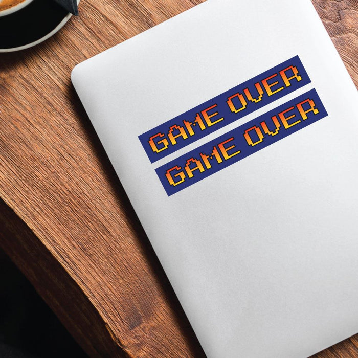 2X You Died Game Over Sticker Decal