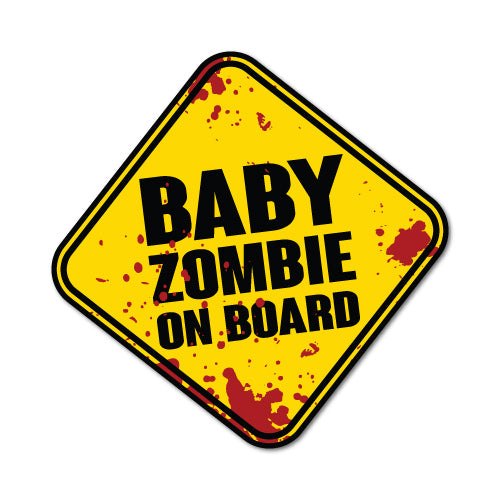 Baby Zombie On Board Sticker