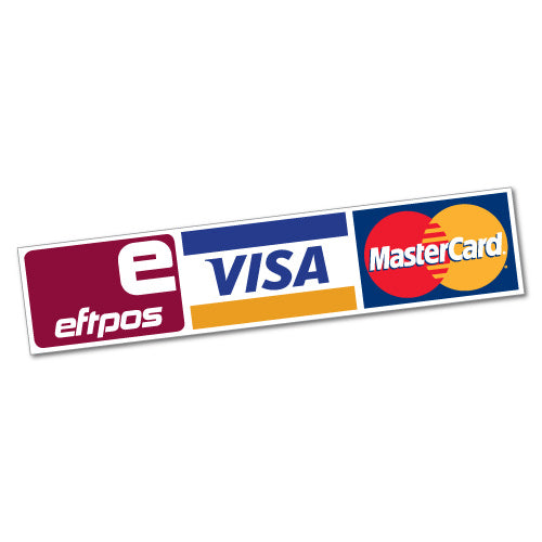 Eftpos Visa Mastercard Sticker