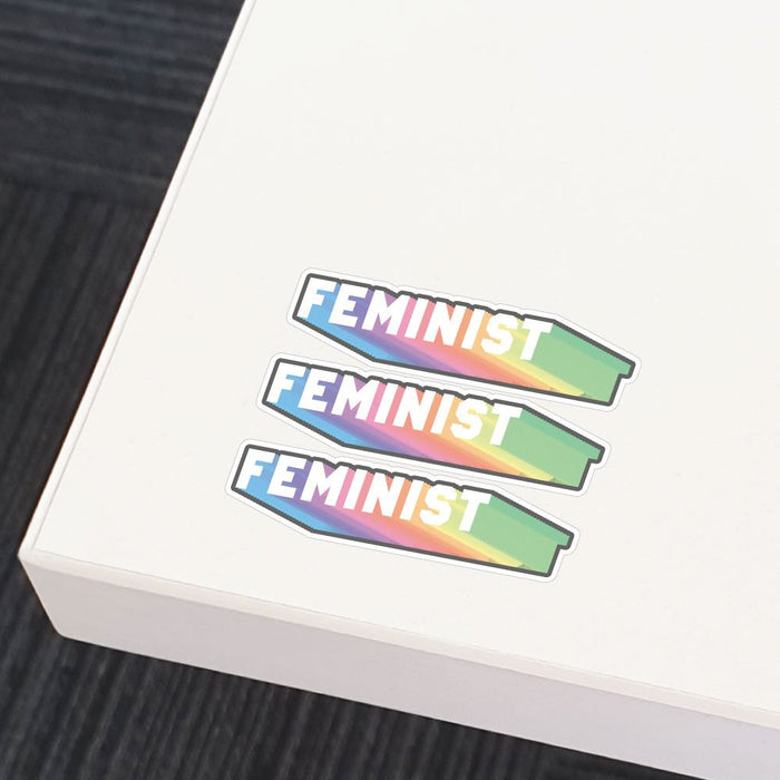 3X Feminist Sticker Decal