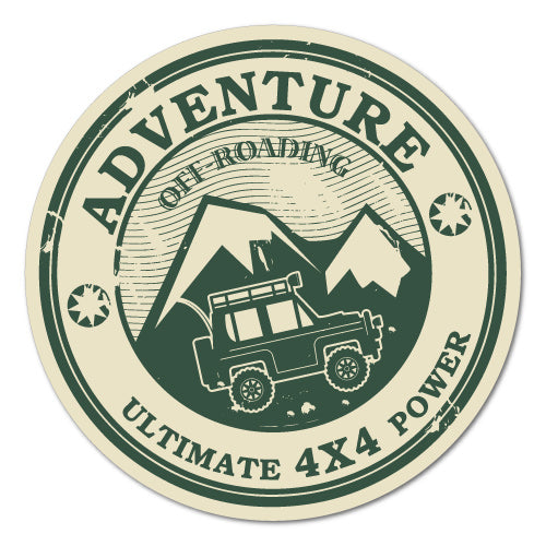 Adventure 4X4 4Wd Offroad Sticker
