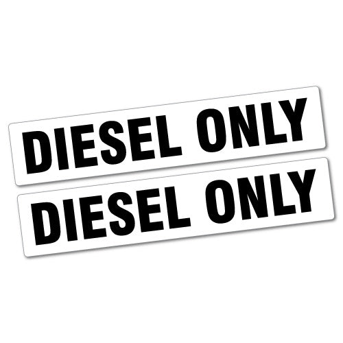 2X Diesel Only Sticker