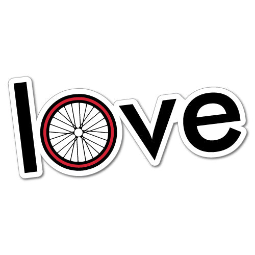 Love Bicycle Sticker