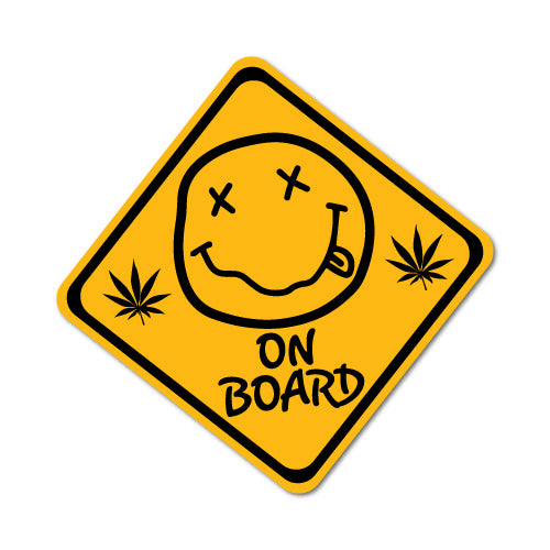 Smiley On Board Sticker