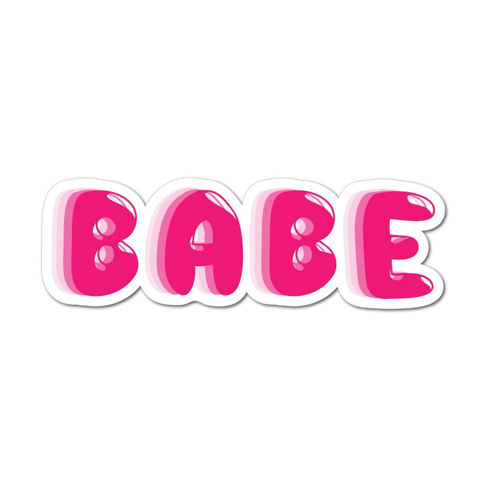 Babe Sticker Decal | Hippie Stickers - Sticker Collective