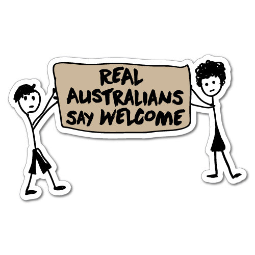Stick People Real Australians Say Sticker