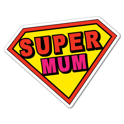 Super Mum Hero Sticker