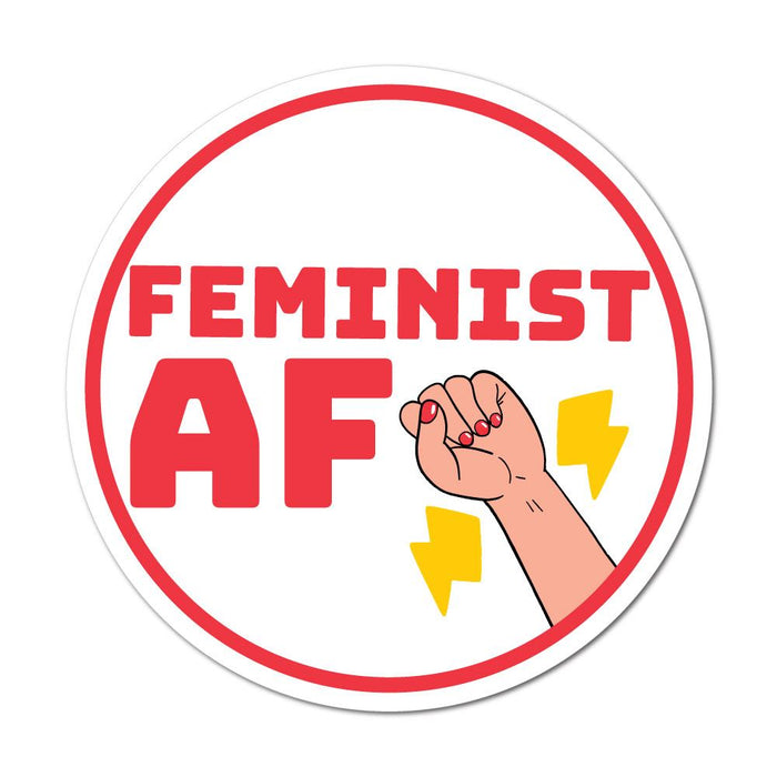 Feminist Af Lightning Fist Sticker Decal