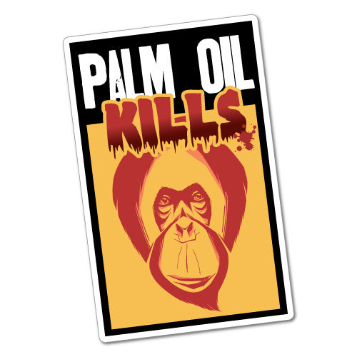Palm Oil Kills Orangutan Sticker