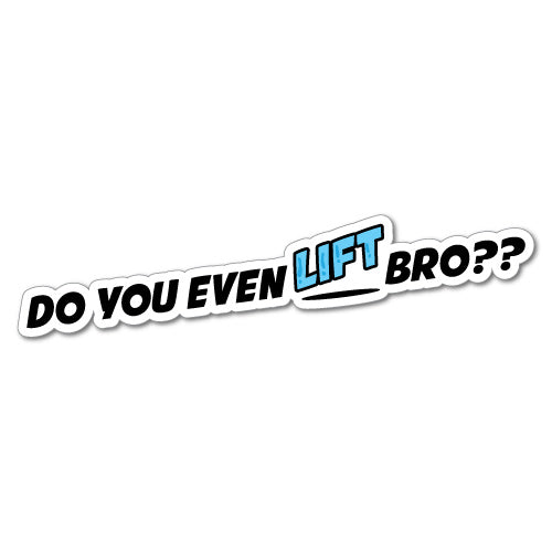 Do You Even Lift Bro Sticker