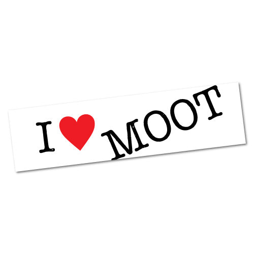 I Heart Moot Sticker