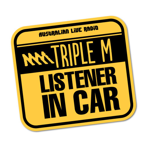 Triple M Listener In Car Sticker