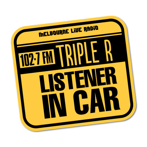 Triple R Radio Sticker Triple R Listener In Car Sticker | Baby on board Stickers - Sticker ...