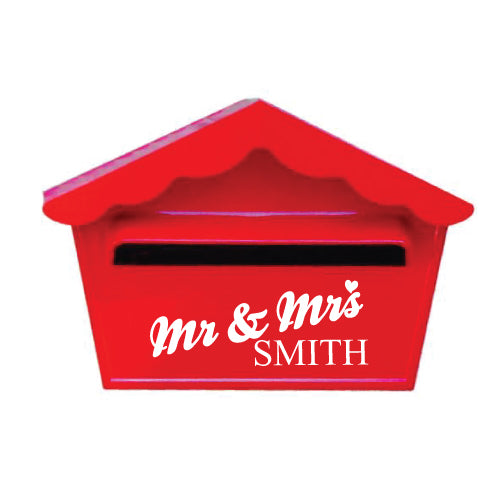 Custom Surname Family Name Letter Box Sticker