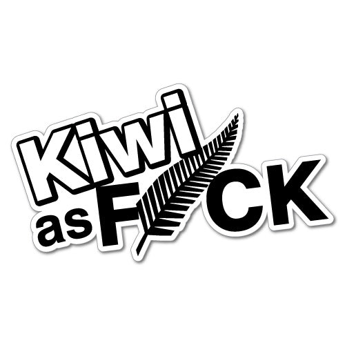 Kiwi As Fck Fern Sticker New Zealand