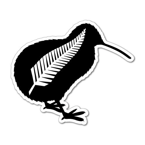 Kiwi Bird Fern Sticker New Zealand