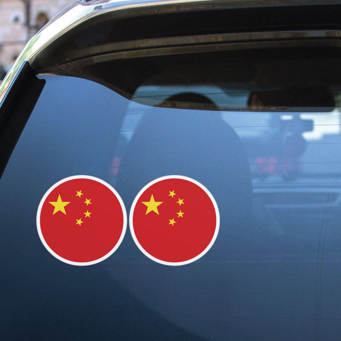 China Flag X2 Sticker Decal