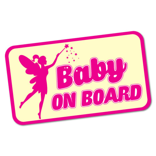 Baby On Board Fairy Sticker