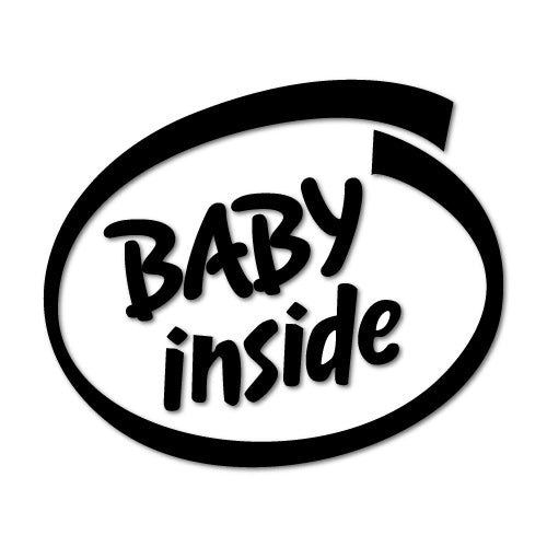 Baby Inside On Board Sticker | Baby on board Stickers - Sticker Collective