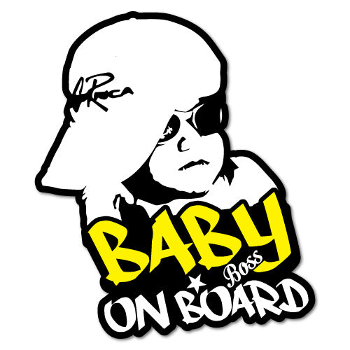 Hip Hop Baby On Board Sticker