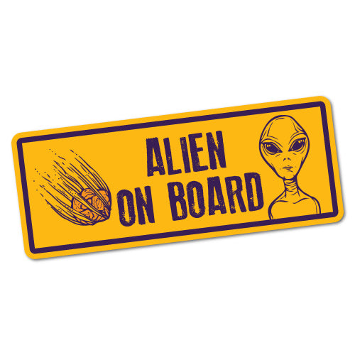 Alien On Board Sticker