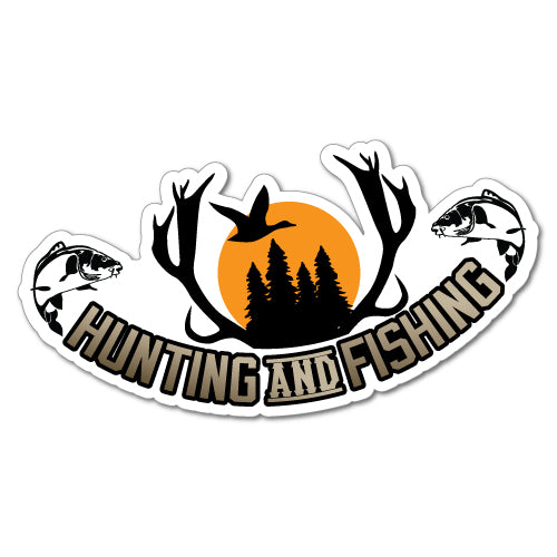 Hunting And Fishing Sticker